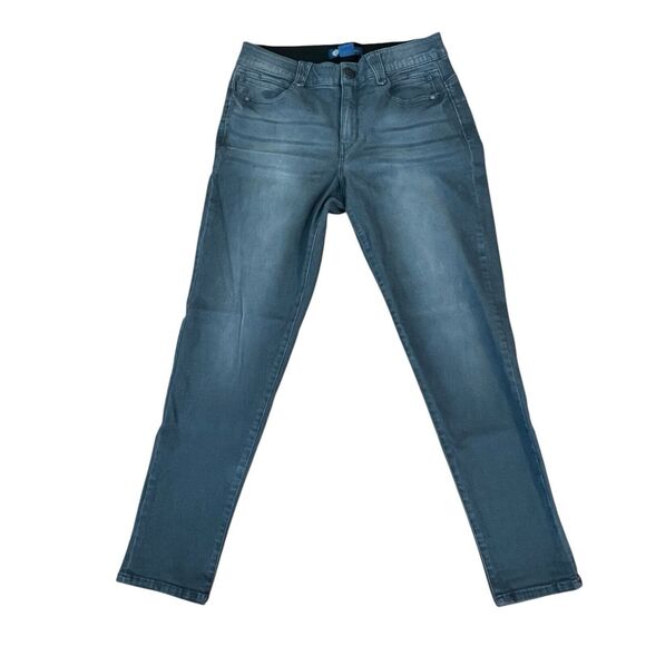 Democracy gray Size 12 Gray Ab Technology Skinny Mid Rise Stretch Denim - Picture 1 of 11